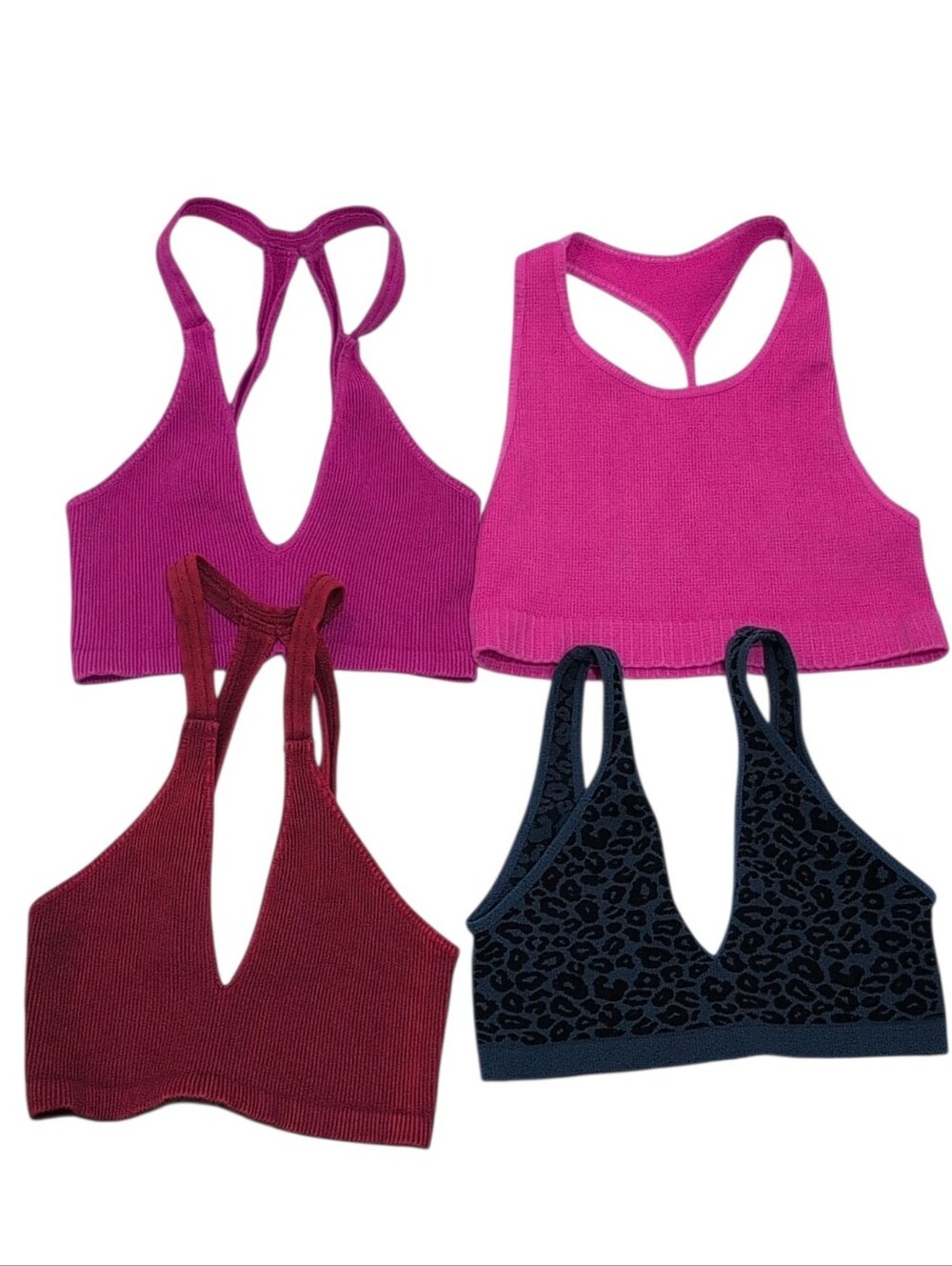4 PIECES Tiger Friday Dancewear Ribbed Cropped Top Sz Adult XS